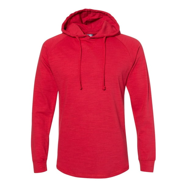 J America NCAA Mens Free Style Hooded Slub Tee